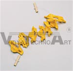 Cervical Vertebrae Set, Color-Coded Yellow (C1 through C7)